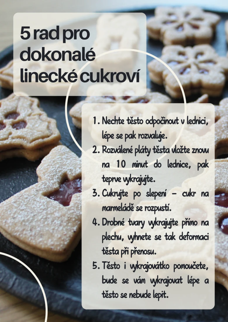 5 tipů pro dokonalé linecké cukroví s marmeládou