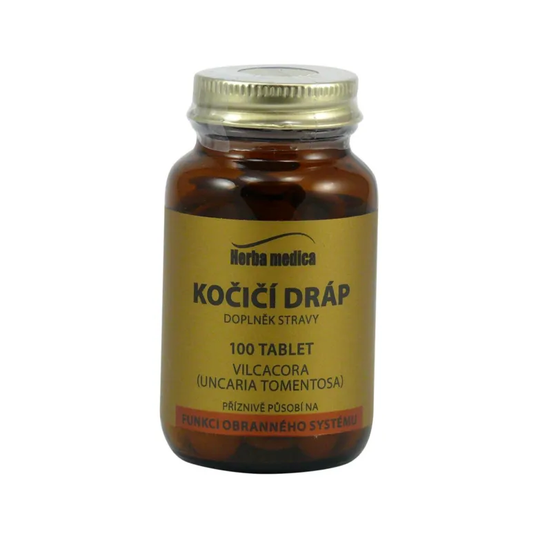 Doplňek stravy kočičí dráp v tobolce od značky Herba medica.