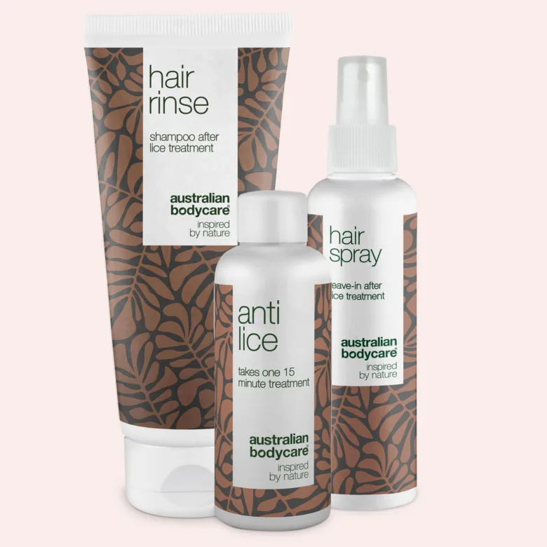 Přípravky proti vším od Australian Bodycare s přírodními ingrediencemi.