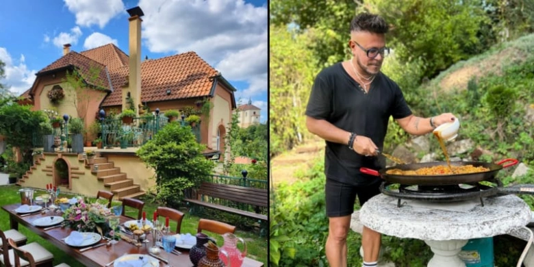 Osmanyho dům s terasou a zahradním grilem