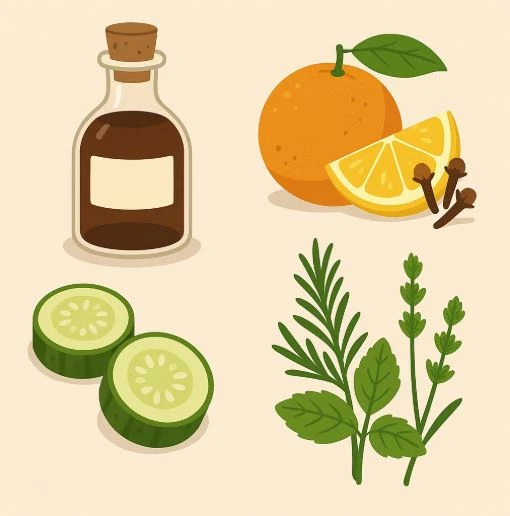 Přírodní prostředky proti sršňům: citrony, bazalka, meduňka.